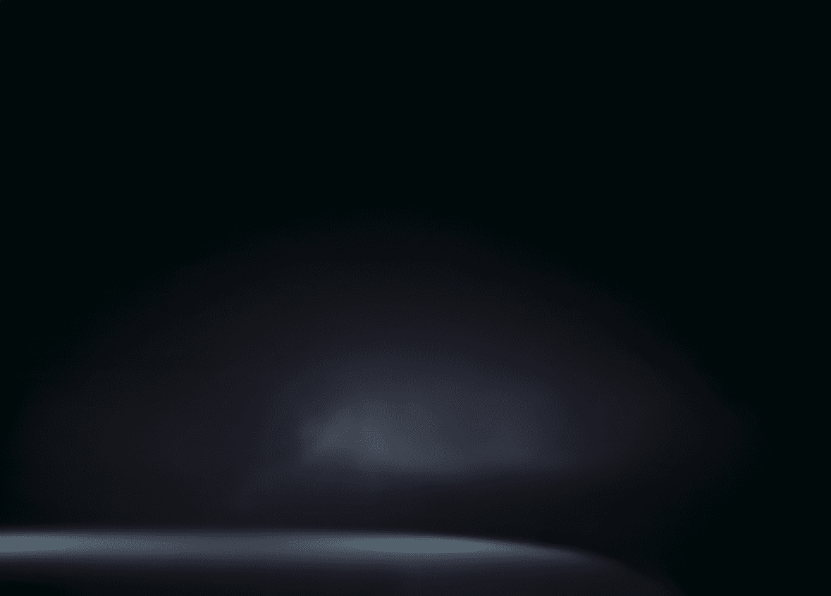 A glowing neon calendar on a dark background with blue light reflecting off the surface below it.